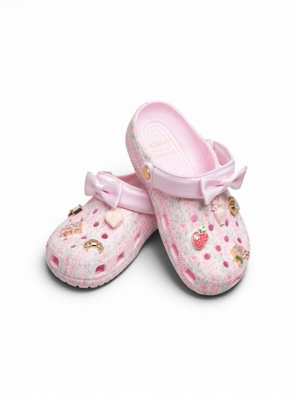 Brand New In Box CROCS x Love Shack Fancy Clogs Pink Milk Women Size 7